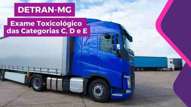 Detran.mg - Exame Toxicológico das Categorias C, D, E